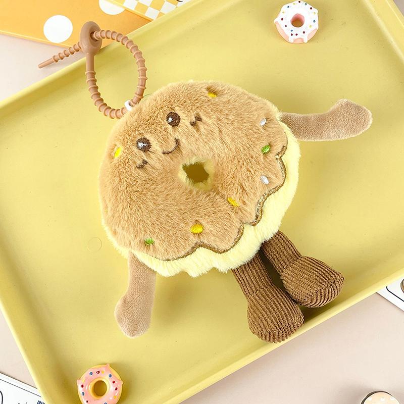 1 шт. Оригинальная милая забавная плюшевая кукла-пончик, детская игрушка-кукла, подарок на День защиты детей, плюшевый кулон-пончик