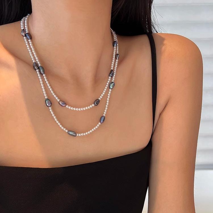 Новый стиль Натуральные Барочные Пресноводные Жемчужные Женские Цепочки Ожерелье Для Женщин Подарки На День Рождения Не Выцветает