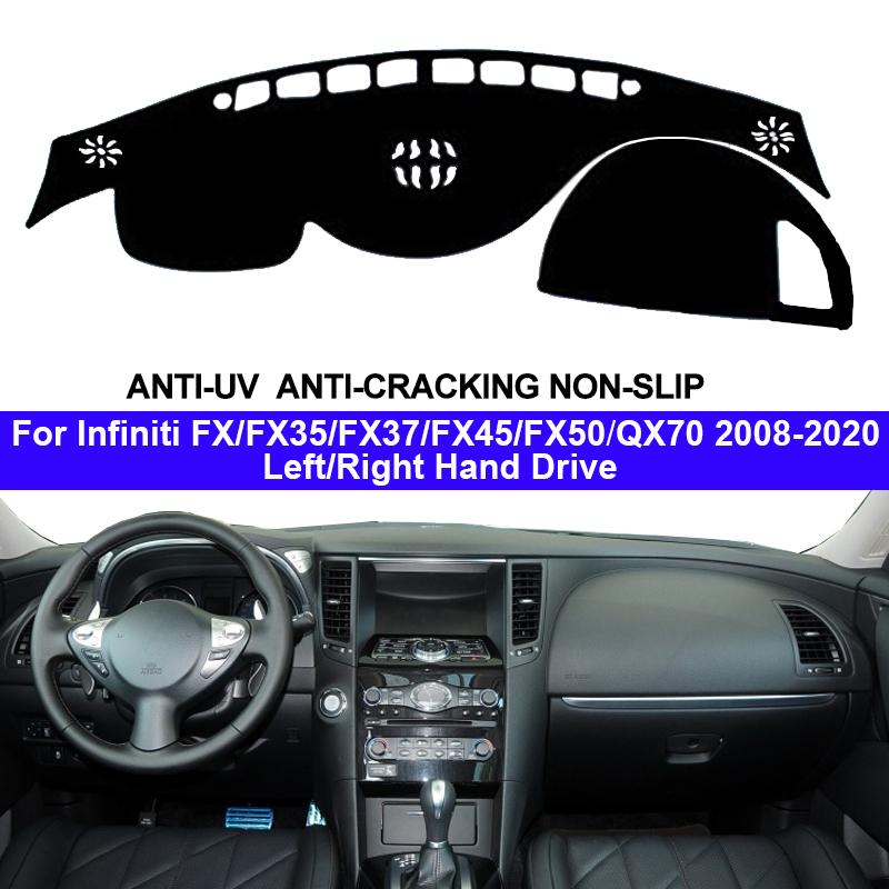 Автомобильный коврик на приборную панель для Infiniti FX FX35 FX37 FX45 FX50 QX70 2008 - 2020 Защитный коврик на консоль Dashmat 2019 2018