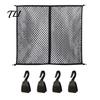 Truck Bed Storage Accessories Cargo Net, Organizer Stretchable Elastic Net Vehicle Containment with 4 Hooks for Pickup Bed, SUV Trunk