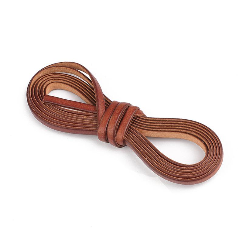 Ожерелье из шнура из натуральной коровьей кожи, сделай сам - Материалы для украшений ручной работы, Круглый/Плоский, Толстый шнур 2 м