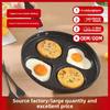 Four-hole Heart-shaped Non-stick Egg Frying Pan for Universal Stoves