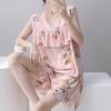 Anti-bumping pajamas women's summer ultra-thin cotton and silk summer vest shorts sleeveless set cool cotton silk loungewear