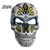 Comfortable Carnival Face Cushion Day of The Dead Skull Masque, Halloween Sugar Full Party Masque Masquerade Accessory for Cosplay, Mexican
