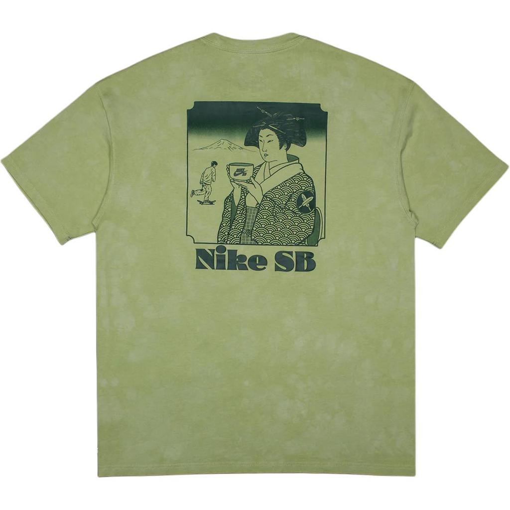 Nike Футболка SB Yuto Olive Aura Мужские топы Зеленый HJ0808-311