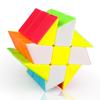 Qiyi 3x3 кубик ветряной мельницы, волшебная головоломка, головоломка, матовая наклейка, 56 мм, обучающие черные извилистые игрушки без наклеек для детей