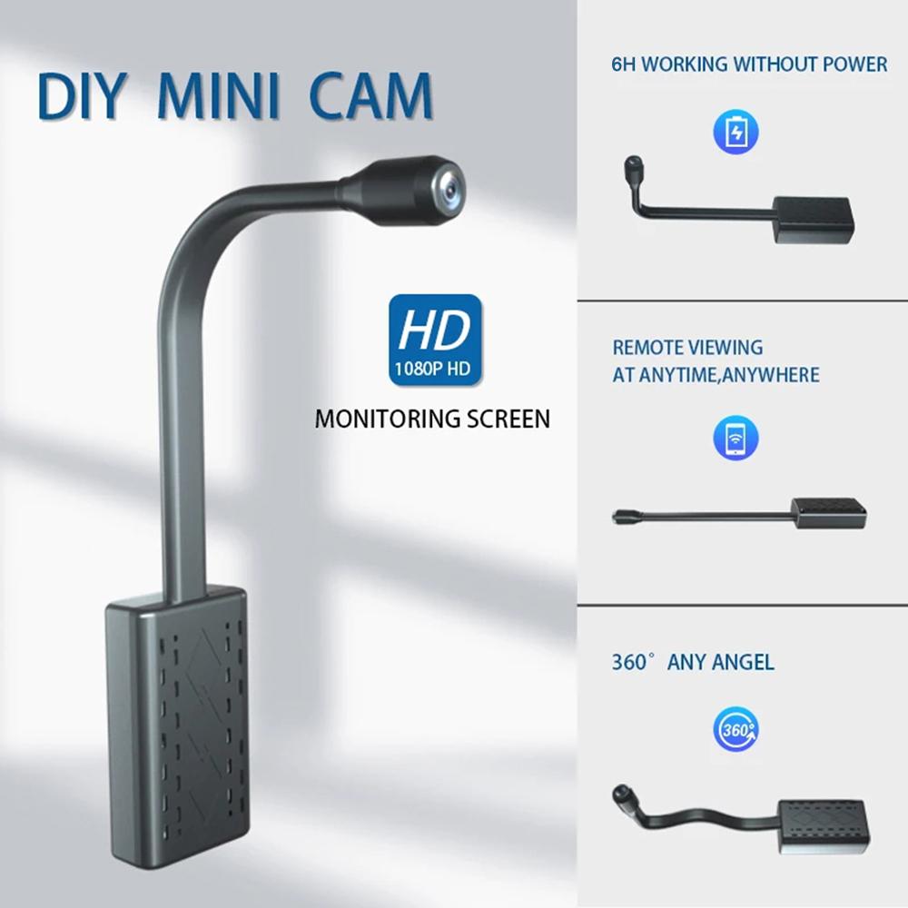 Мини WiFi камера видеонаблюдения HD 1080P удаленный мониторинг домашняя беспроводная IP камера циклическая запись камера безопасности наружная внутренняя камера