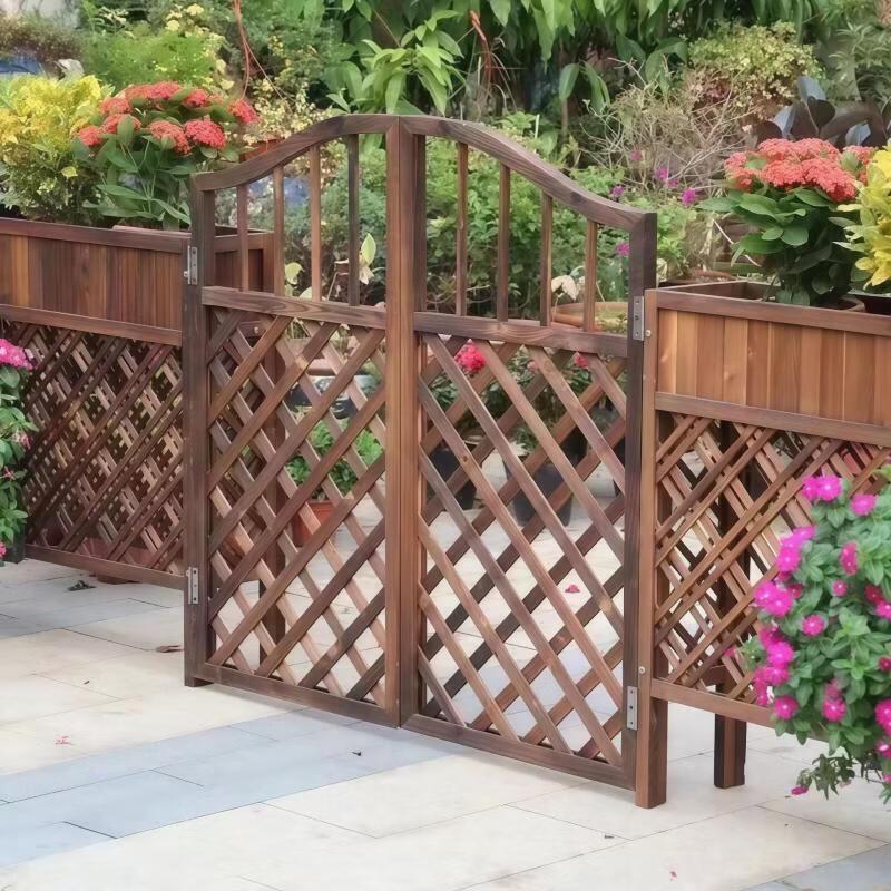 Outdoor Anti-Corrosion Wood Trellis Garden Gate