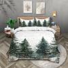 3pcs Pine Tree Pattern Printed Bedding Set,1 Duvet Cover+2 Pillowcase, Suitable for Teenagers and Adults Bedroom,home Decoration