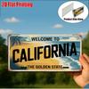 D Flatpc Vintage Metal SignOnly for Decoration Outdoor Wall Art (  )Welcome to California SignThe Golden State
