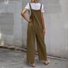 Женская мода, летние брюки-комбинезон из хлопка и льна, свободный повседневный комбинезон с карманами