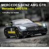 1/24 Scale Simulation Mercedes Benz GT AMG Alloy Sports Car Diecast Model Decorative Trendy Ornaments for Friend Gift Collection