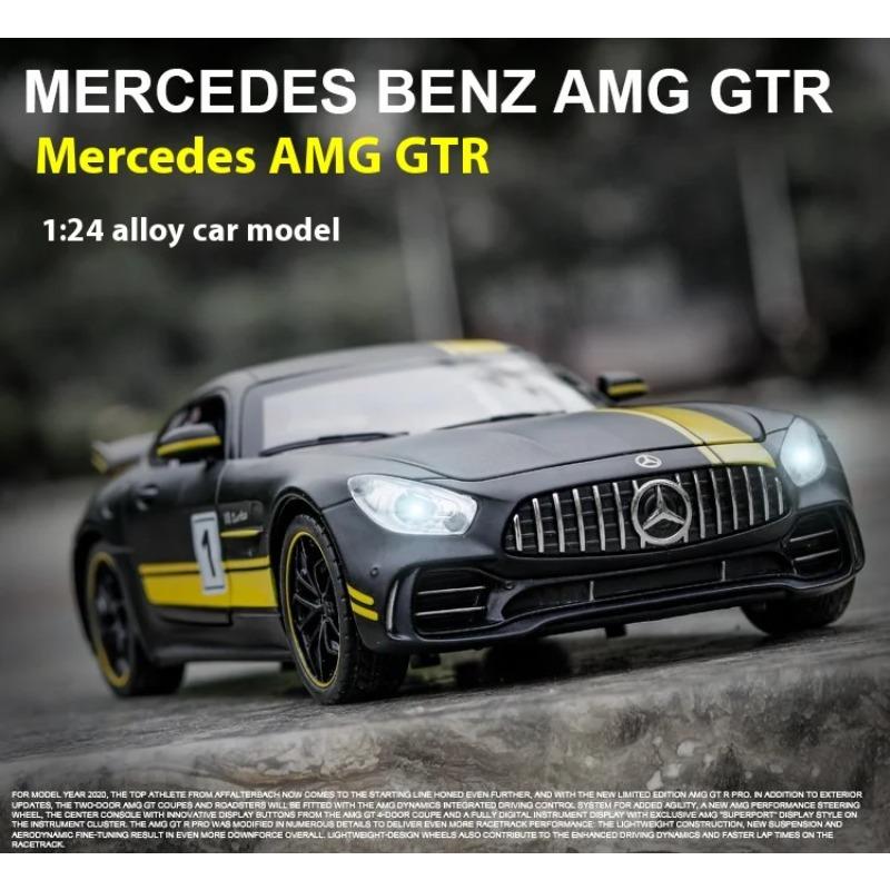 1/24 Scale Simulation Mercedes Benz GT AMG Alloy Sports Car Diecast Model Decorative Trendy Ornaments for Friend Gift Collection