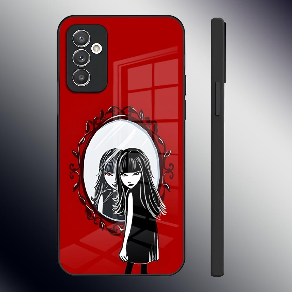 Чехол для телефона E-Emily The Strange для Samsung S24 Ultra S23 S22 S20 Fe S21 Plus Galaxy A54 A34 A24 A53 M54 Note 20 Задняя крышка