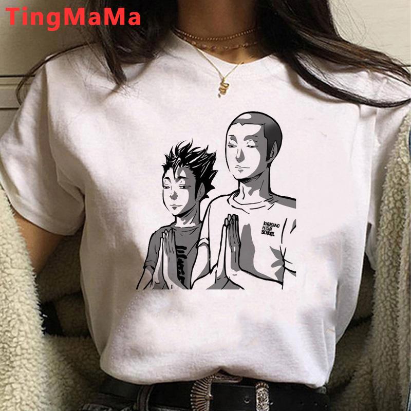 Футболка японского аниме Haikyuu 90 s, Мужская футболка с забавным рисунком Karasuno Fly, футболки с высоким рисунком, летние топы, модные футболки унисекс, мужские футболки