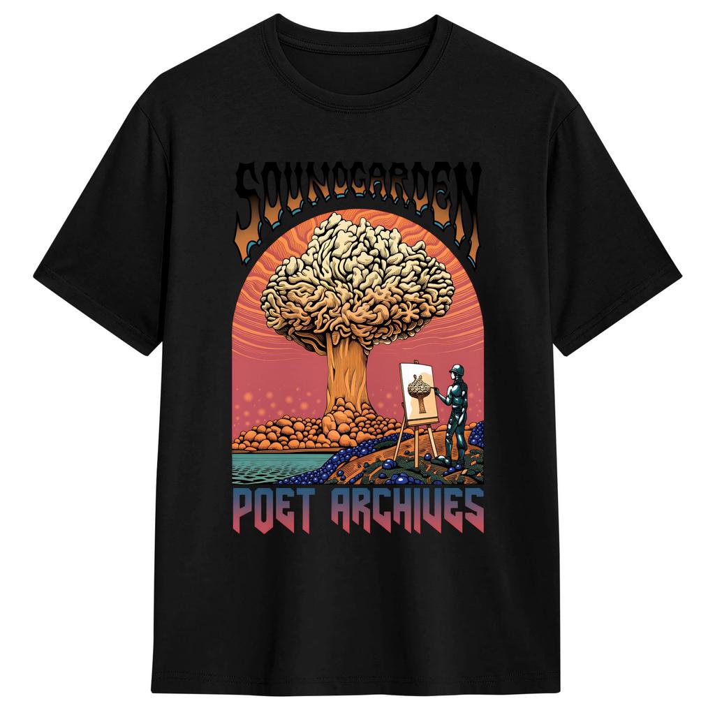 Soundgarden Rock Band TShirt Summer  Cotton T Shirts For Unisex Harajuku Casual Tshirt Short Sleeve Classic Tops