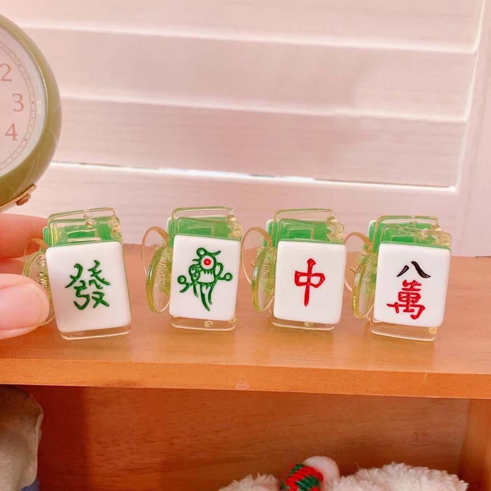 Clip Hair Accessories Girls Resin Chinese Style Barrette Women Hairpin Mahjong Hair Claw Shark Clip