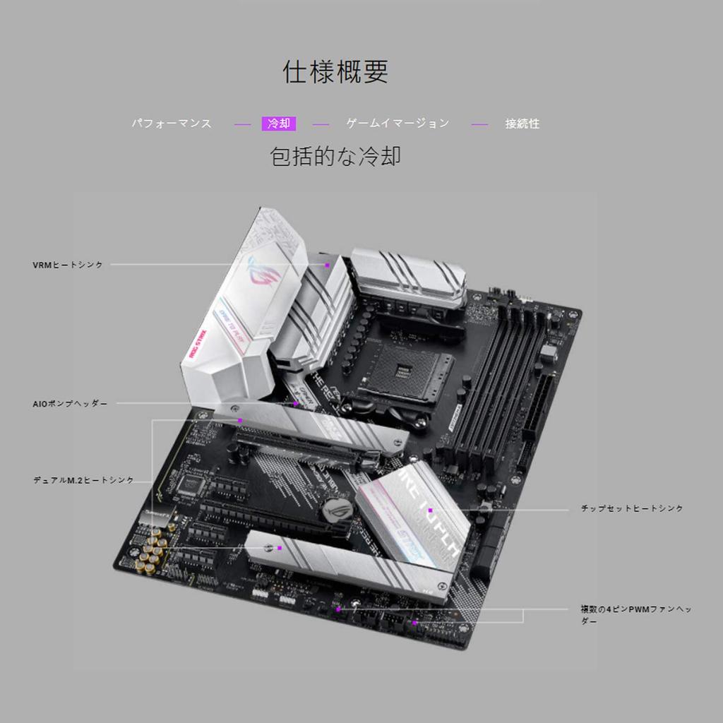ASUS AMD B550 Equipped Socket AM4 Compatible Motherboard ROG STRIX GAMING B550-A [ATX]