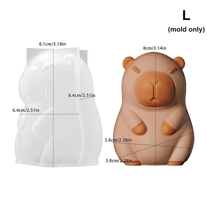3D Capybara Mold 3D Capybara Mousse Cake Silicone Mold Capybara Mold Animal Mold Candle Mold For Mousse Cake Ice Cream Mold