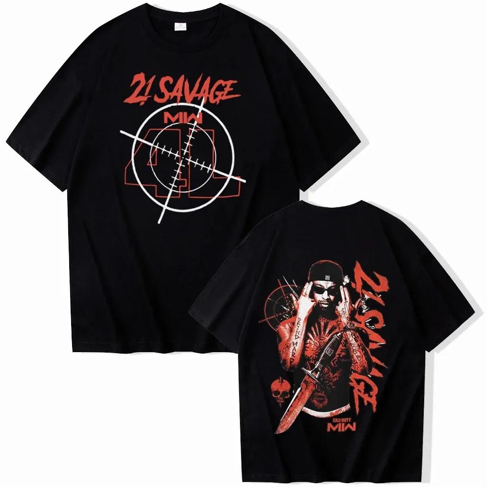 21 Savage American Dream футболки Harajuku хип-хоп O-образный вырез рубашки с коротким рукавом подарок фанатам высококачественный хлопок летняя мода свободный