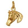 [R4131] - Позолоченный кулон "Лошадь" - 17x15 мм
