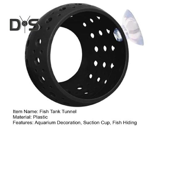 Туннель для рыбок Betta, укрытие для аквариумных рыбок с присоской, укрытие для маленьких рыбок, пещера для отдыха креветок, декор для аквариума