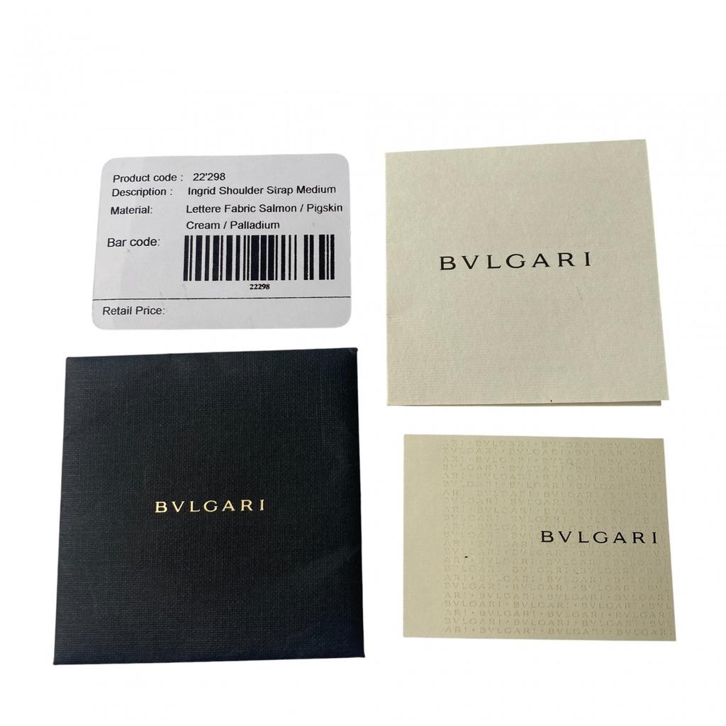 Used BVLGARIHandbag Pink/Ivory canvas/leather Women