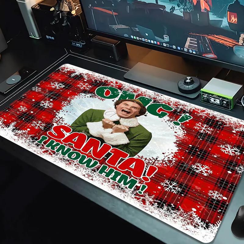 Christmas Movie Color Mouse Pad Large Gaming Table Cushion Non-slip Laptop Tablet Big Mousepad XXL Mat Mini PC Playmat With Lock edge