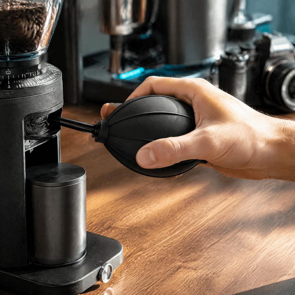 Black Coffee Grinder Cleaner Rubber Manual Coffee Cleaner Kitchen Cleaning Blower Home Cleaning