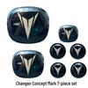Наклейка с логотипом автомобиля Changan для UNI-V/K/T, EADO, CS75plus, CS35, CS55, CS85, Ruicheng - Черная Модификация.