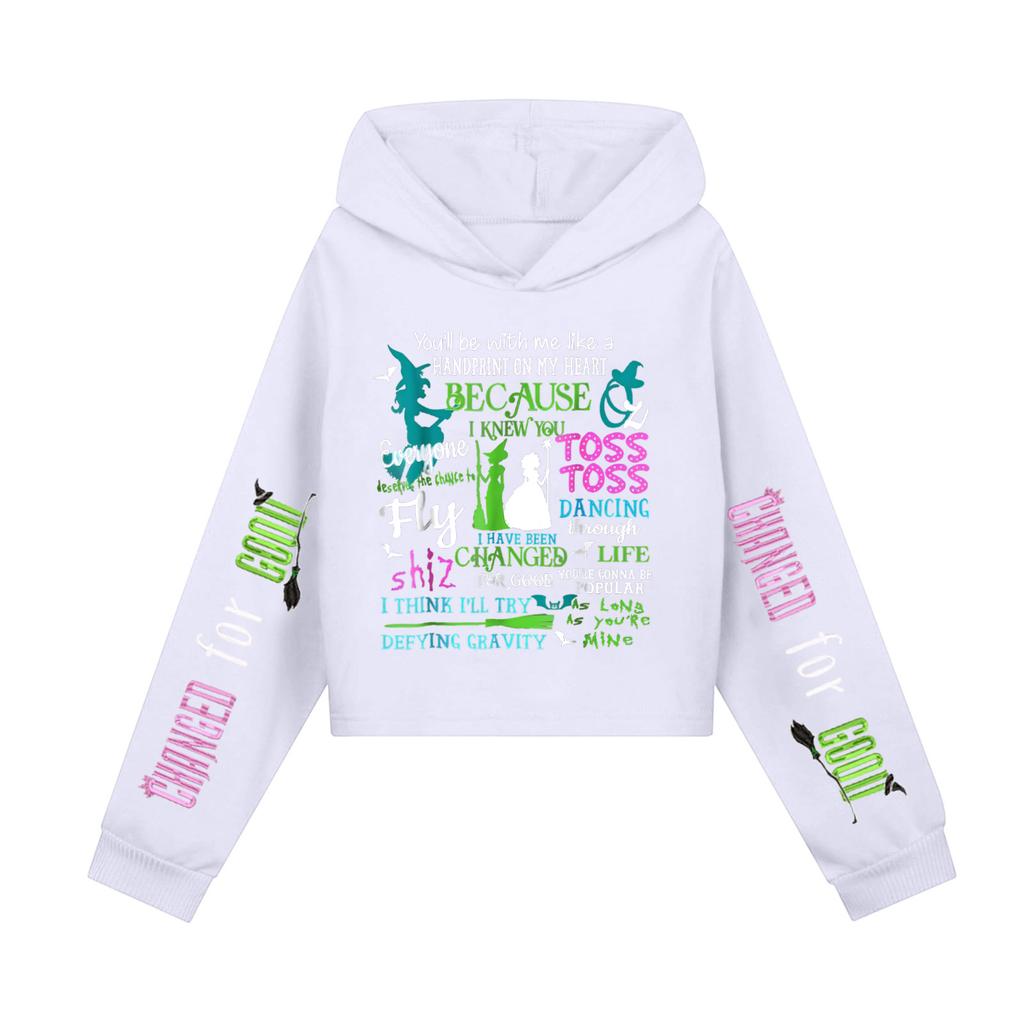 Children's Hooded Hood, Trendy  Long Sleeved Witch Hoodie