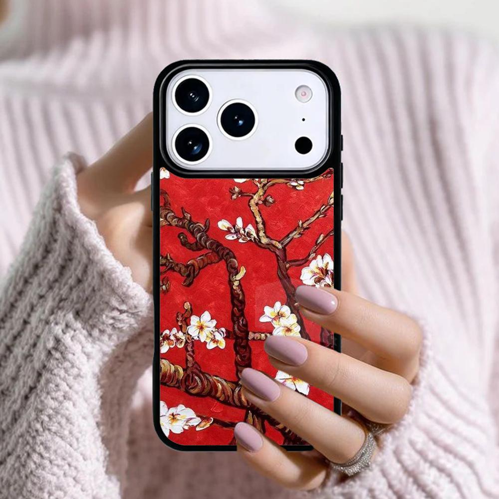 Цветущий миндаль Мягкий чехол для телефона для Apple iPhone 17 Air 16E 15 14 Plus 13 12 11 Pro Max Mini Funda Чехол