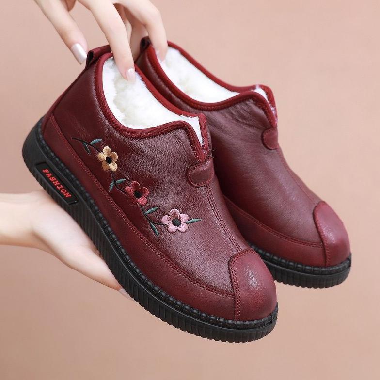 Женские зимние ботинки-мокасины, домашняя обувь из нечеткого плюша из искусственного меха, зимняя теплая Нескользящая обувь из пены с эффектом памяти, для дома и улицы