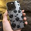 Чехол Black Rose Phone Max для iPhone 16 Pro 15 14 13 12 11 Funda Bumper Coque