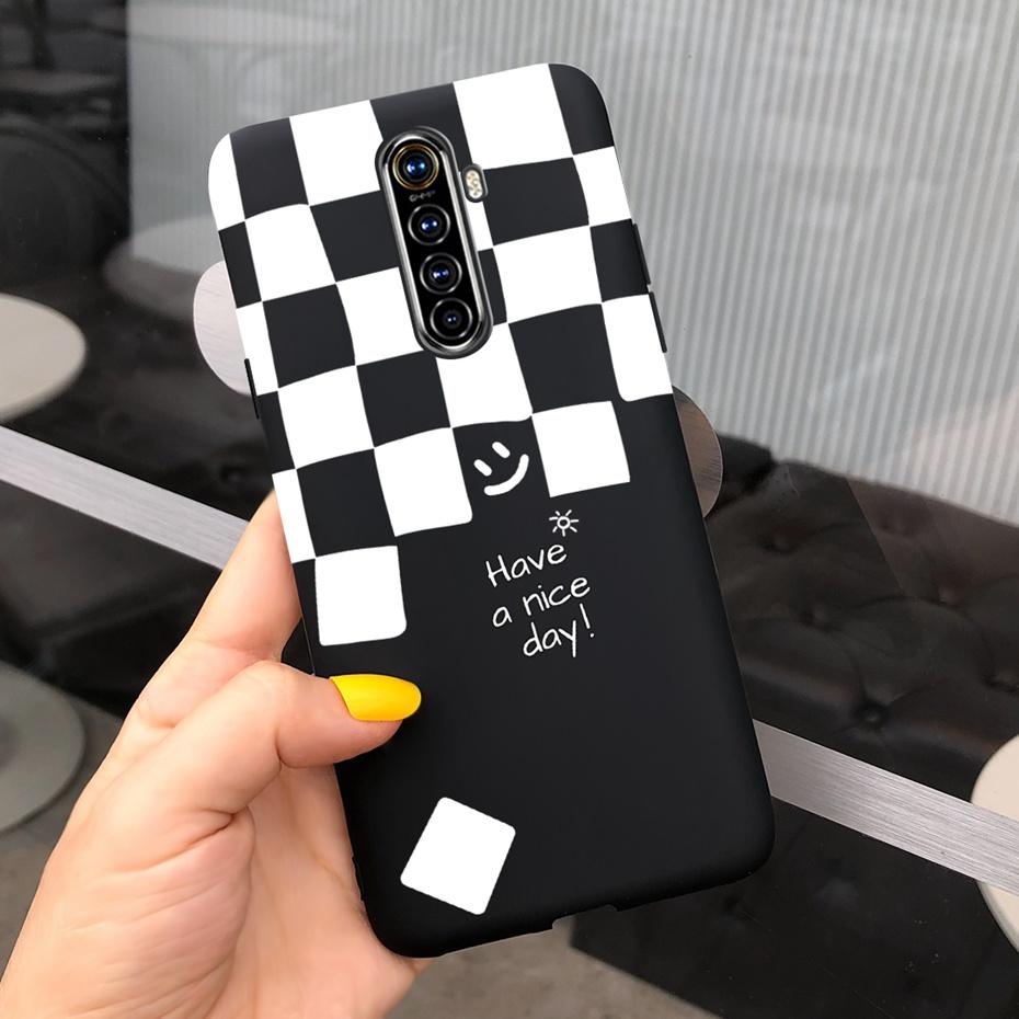 Чехол для телефона Realme X2 Pro Чехол Realme XT X2 Милый рисунок Конфетный цвет Силиконовая задняя крышка Для RealmeX2 X 2 Pro XT Мягкий ТПУ Чехол