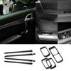 10Pcs Carbon Fiber Interior Door Control Cover Trim For Porsche Cayenne 2003-10