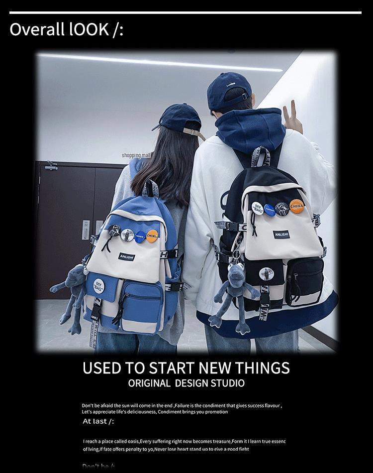 Рюкзак унисекс большой вместимости для студентов: Идеально для старшей школы, колледжа и путешествий