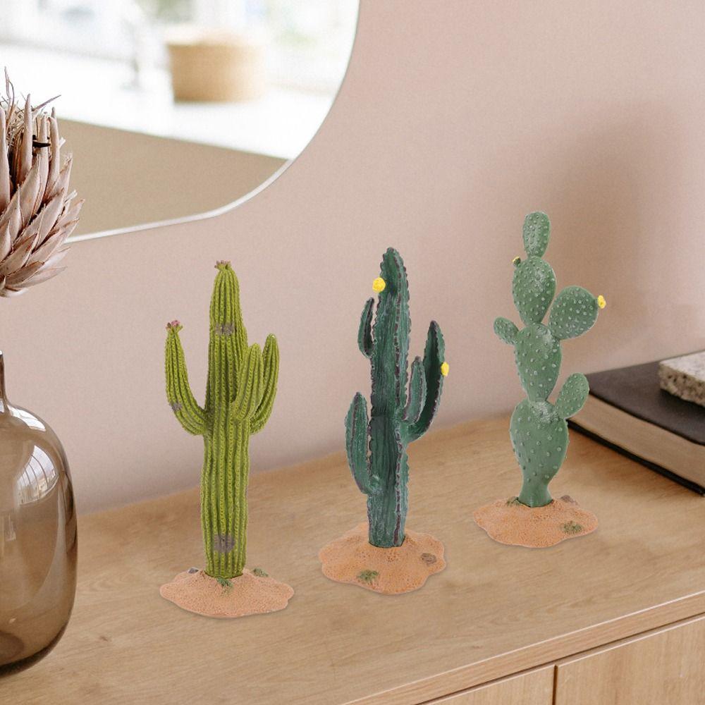 Пластиковая искусственная модель дерева, реалистичный имитация кактуса, искусственное растение, кактус, домашний декор