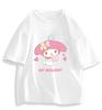 2026 Новая Мода Круглый Вырез Короткий Рукав Футболка Весна Лето Sanrio My Melody Женская Футболка Унисекс Модный Милый Топ Одежда