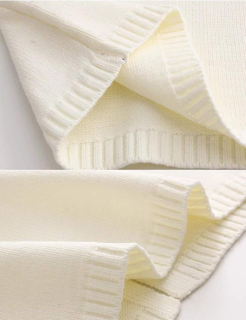 Cute Long Sleeve Forest Girl Loose Sheep Warm Crew Long Length S-Lifeeling Women's Sweater, Style, Fall/Winter, Fit, Print, Soft, Cotton, Neck,