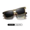 CG7703Super Light TR90Magnetic polarized prescription glasses for men and women, square frame sunglasses for drivers
