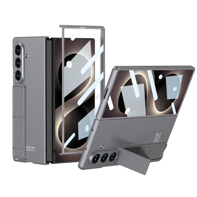 Galaxy Z Fold7 Ultra Matte PC Case With Kickstand Anti-Fingerprint Drop Protection Magnetic
