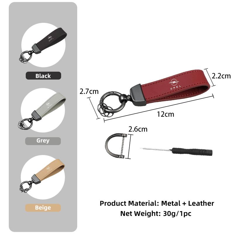Car PU Leather Keychain Auto Accessories For Opel Astra Insignia Corsa Zafira Meriva Mokka Vivaro Vectra Antara Ampera Grandland