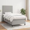 3141673 vidaXL Divan Bed with Mattress Light Grey 100x200cm Fabric