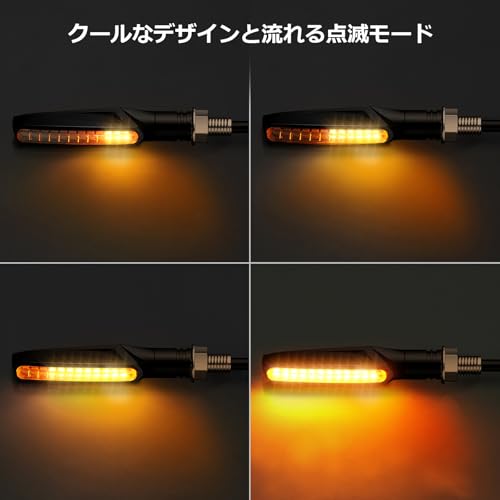 Justech Светодиодные мотоциклетные поворотники, Мотоциклетные поворотные огни, 12 В, Высокая яркость, Поворотные огни, 4 шт. (желтый)