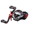 VISPREA Reel Baitcasting Reel Lightweight Long Throw Left Handle Right Handle Maximum Drag Force 8kg Powerful Magnet Double Brake Aluminum Spool