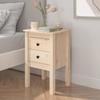 VidaXL Bedside Table 40x35x61.5 Cm Solid Pine Wood 813689