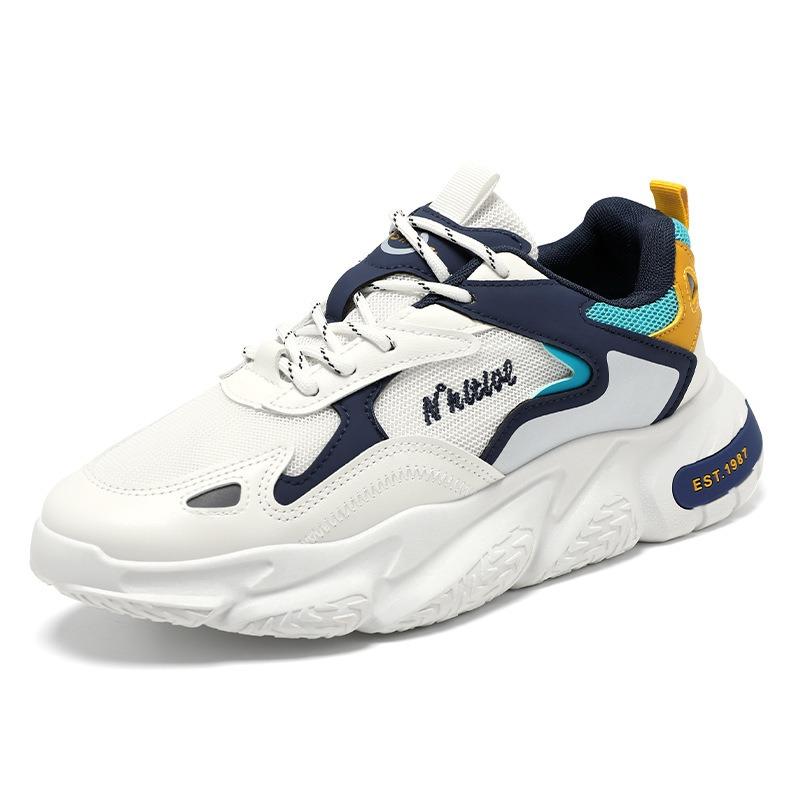 New Sports Shoes for Men Spring Summer Breathable Versatile Platform Running Sneakers Trendy Wear-resistant Tennis Training Shoe