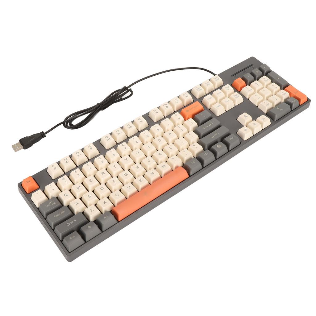 Проводная клавиатура на 104 клавиши, 3 цвета, милая игровая клавиатура, USB-интерфейс, офисная клавиатура для 7 8 10 11, для OS X