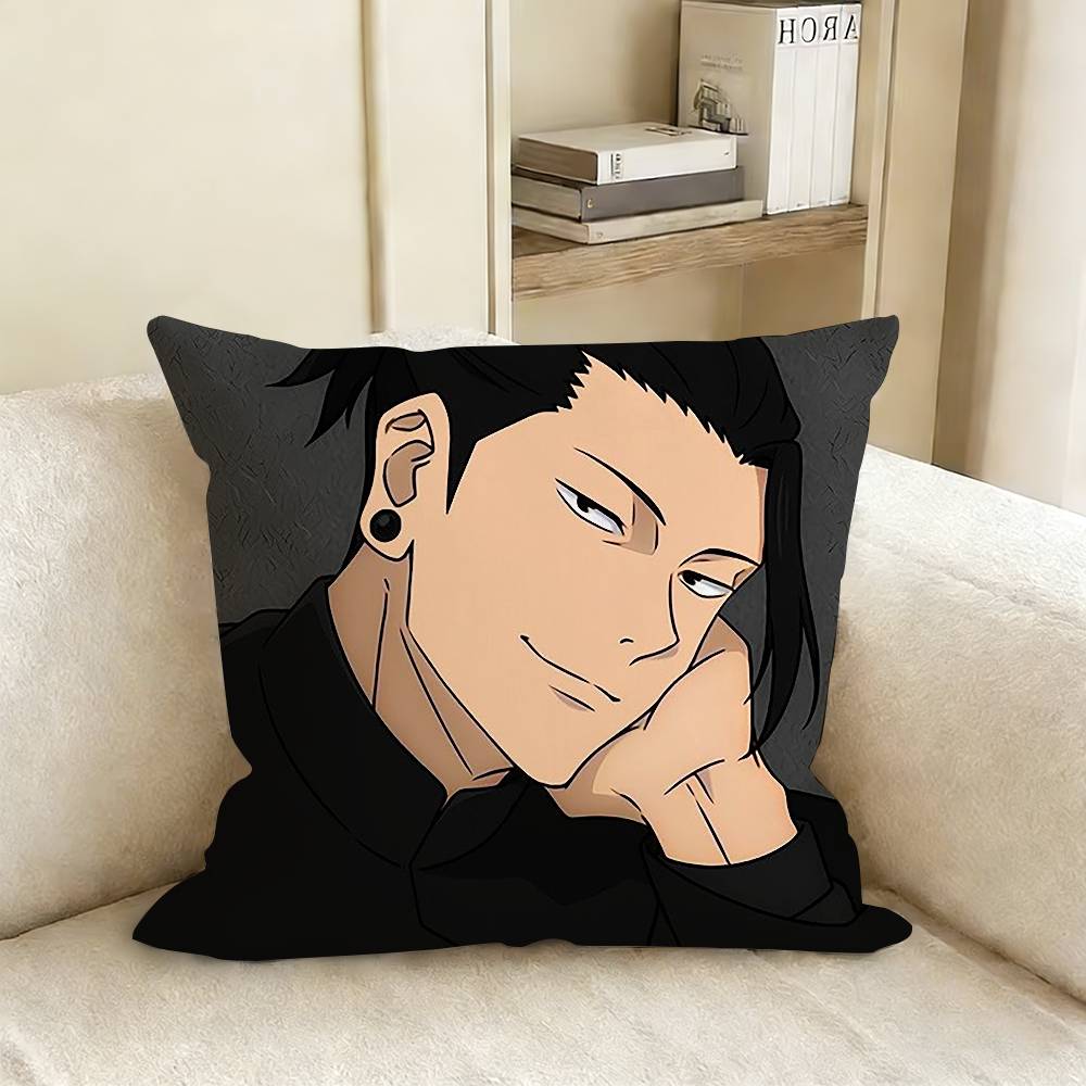 Anime GGeto SSuguru Pillow Case Living Room Sofa Cushion Cover Suitable For Home Bedroom Room Decoration